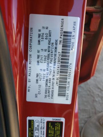 Photo 10 from auction – 2010 MAZDA SPEED 3 with VIN JM1BL1H41A1280567