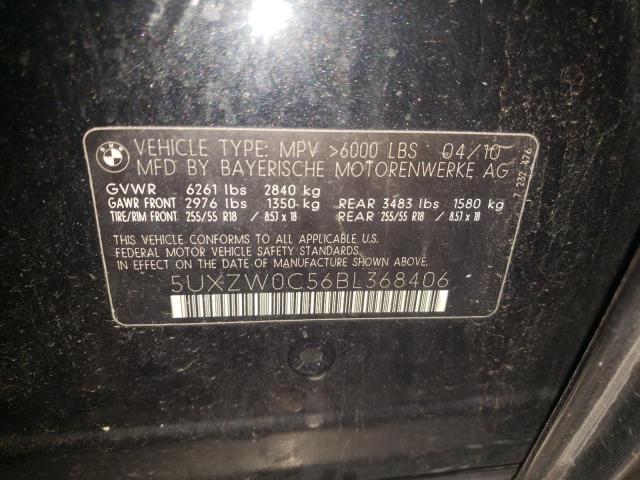 Photo 10 from auction – 2011 BMW X5 XDRIVE3 with VIN 5UXZW0C56BL368406