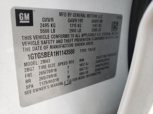 Photo 10 from auction – 2017 GMC CANYON with VIN 1GTG5BEA1H1143588