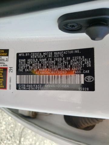 Photo 10 from auction – 2011 TOYOTA CAMRY HYBR with VIN 4T1BB3EK3BU130263