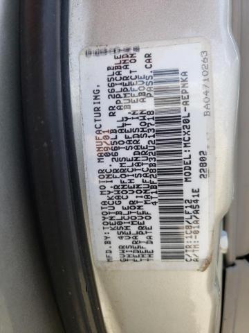 Photo 10 from auction – 2002 TOYOTA AVALON with VIN 4T1BF28B32U213718