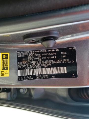 Photo 10 from auction – 2016 TOYOTA HIGHLANDER with VIN 5TDZKRFH3GS179483