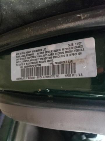 Photo 10 from auction – 2003 SUBARU LEGACY L with VIN 4S3BH635237307399