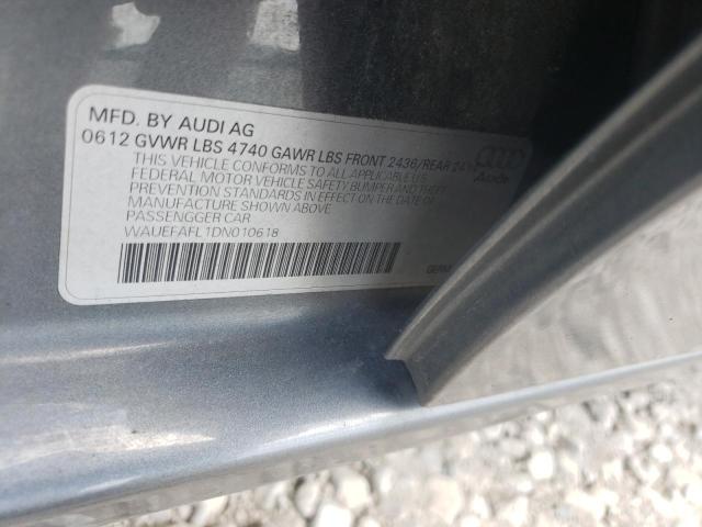 Photo 10 from auction – 2013 AUDI A4 PREMIUM with VIN WAUEFAFL1DN010618