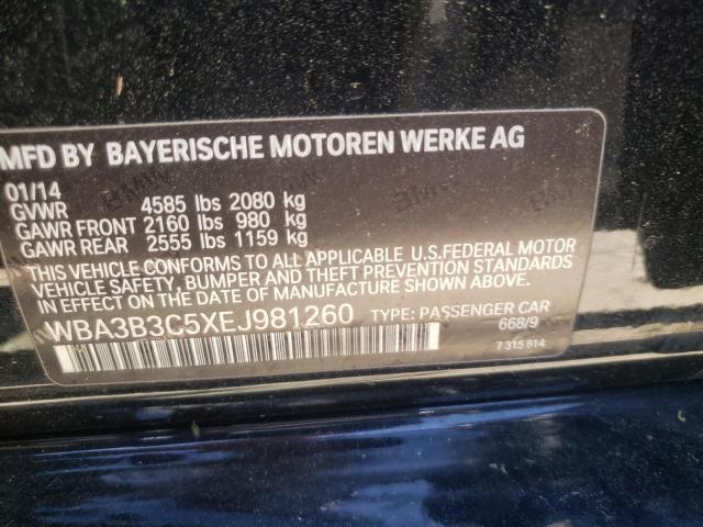 Photo 10 from auction – 2014 BMW 328 XI with VIN WBA3B3C5XEJ981260