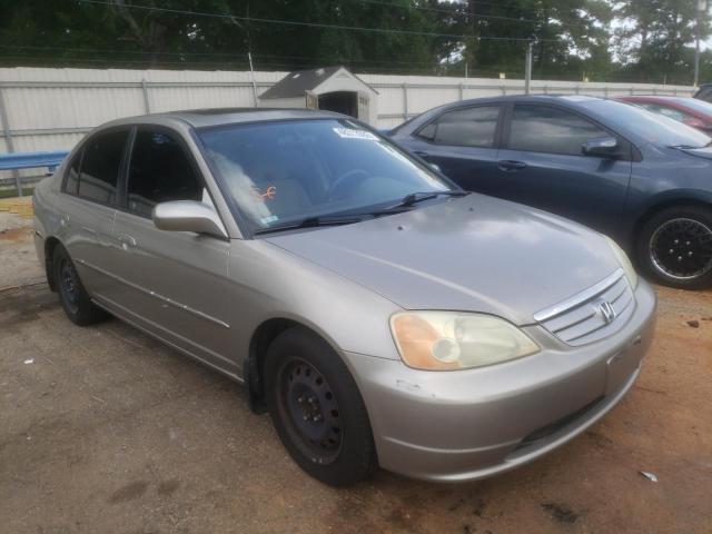 HONDA CIVIC EX 2003 with VIN 2HGES26783H580521 - Photo from auction