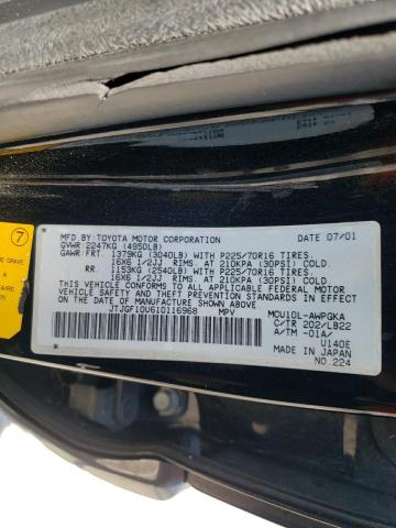 Photo 10 from auction – 2001 LEXUS RX 300 with VIN JTJGF10U610116968