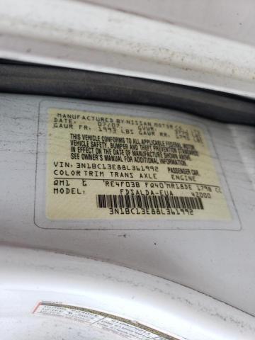 Photo 10 from auction – 2008 NISSAN VERSA S with VIN 3N1BC13E88L361992