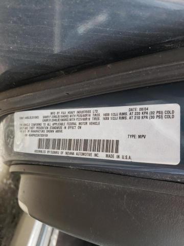 Photo 10 from auction – 2005 SUBARU LEGACY OUT with VIN 4S4BP62C957329109