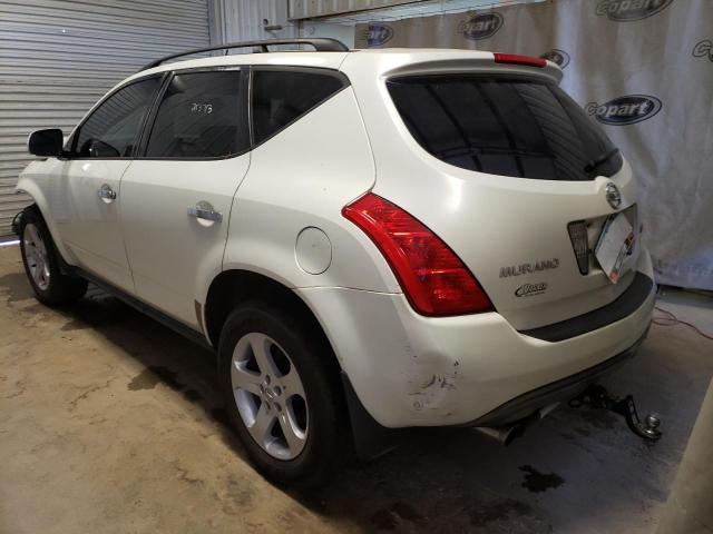 Photo 3 from auction – 2005 NISSAN MURANO SL with VIN JN8AZ08W85W400142
