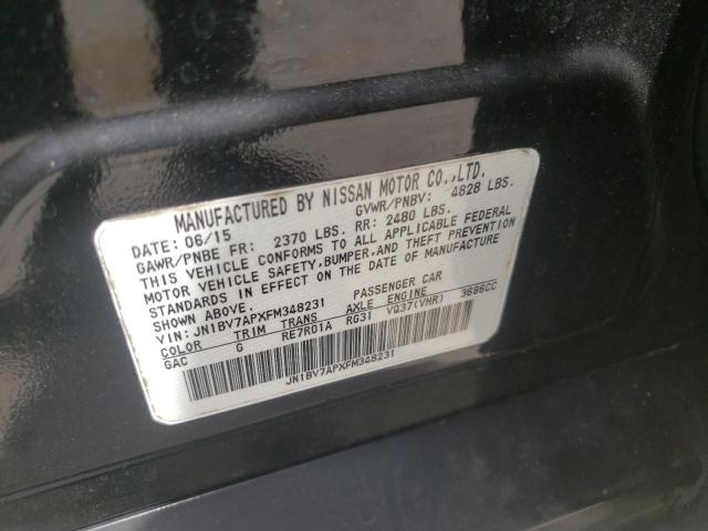 Photo 10 from auction – 2015 INFINITI Q50 BASE with VIN JN1BV7APXFM348231