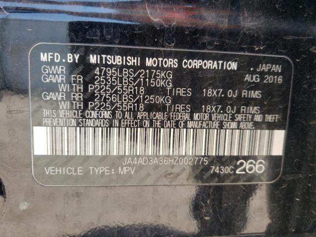 Photo 10 from auction – 2017 MITSUBISHI OUTLANDER with VIN JA4AD3A36HZ002775