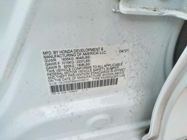 Photo 10 from auction – 2021 ACURA ILX PREMIU with VIN 19UDE2F89MA008515