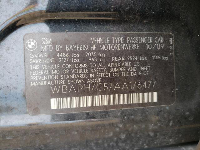 Foto 10 de la subasta – 2010 BMW 328 I con VIN WBAPH7C57AA176477