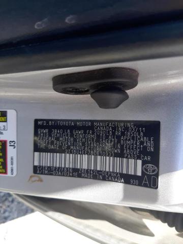 Photo 10 from auction – 2011 TOYOTA COROLLA BA with VIN 2T1BU4EE7BC610933