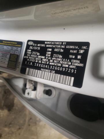 Foto 10 de la subasta – 2016 KIA OPTIMA EX con VIN 5XXGU4L32GG097291