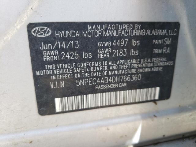 Photo 10 from auction – 2013 HYUNDAI SONATA with VIN 5NPEC4AB4DH766360