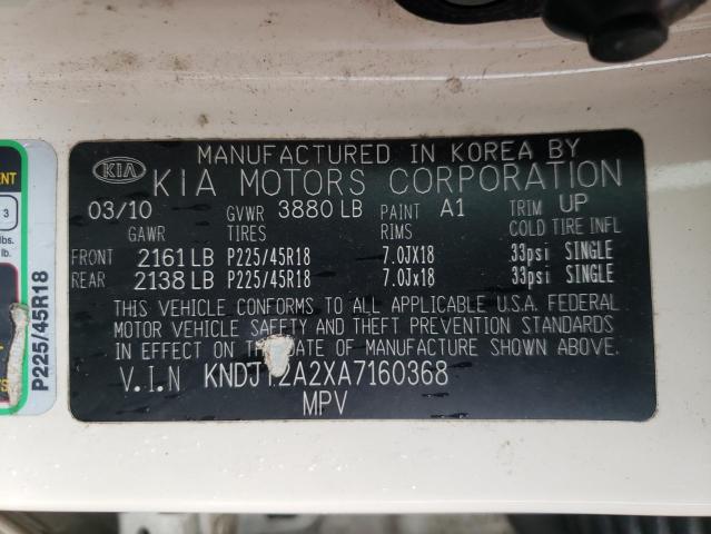Photo 10 from auction – 2010 KIA SOUL with VIN KNDJT2A2XA7160368