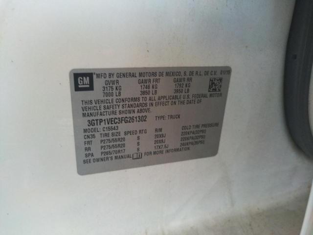 Photo 10 from auction – 2015 GMC SIERRA C15 with VIN 3GTP1VEC3FG261302