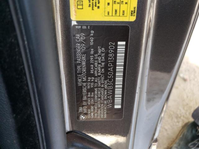 Photo 10 from auction – 2010 BMW 328 I with VIN WBAWB3C50AP138902
