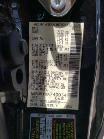 Photo 10 from auction – 2019 NISSAN FRONTIER S with VIN 1N6BD0CT9KN740054