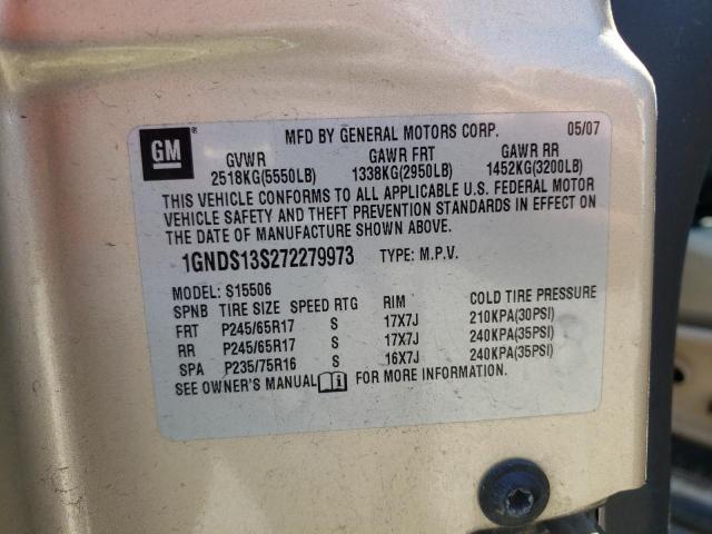 Photo 10 from auction – 2007 CHEVROLET TRAILBLAZE with VIN 1GNDS13S272279973