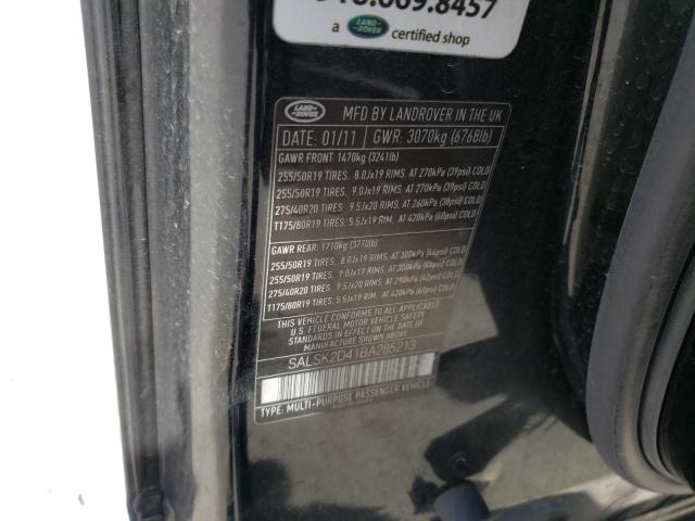 Photo 10 from auction – 2011 LAND ROVER RANGE ROVE with VIN SALSK2D41BA285213