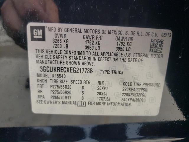Photo 10 from auction – 2014 CHEVROLET SILVERADO with VIN 3GCUKRECXEG217738
