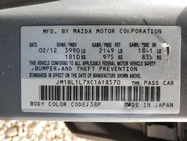 Photo 10 from auction – 2012 MAZDA 3 I with VIN JM1BL1L7XC1618570