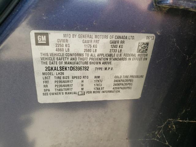 Photo 10 from auction – 2013 GMC TERRAIN SL with VIN 2GKALSEK1D6396782