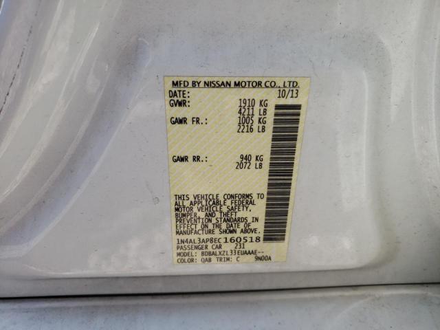Photo 10 from auction – 2014 NISSAN ALTIMA 2.5 with VIN 1N4AL3AP8EC160518