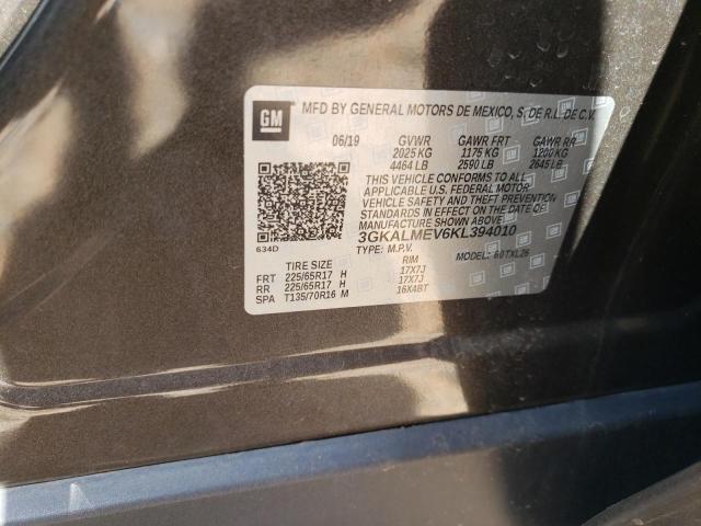 Photo 10 from auction – 2019 GMC TERRAIN SL with VIN 3GKALMEV6KL394010