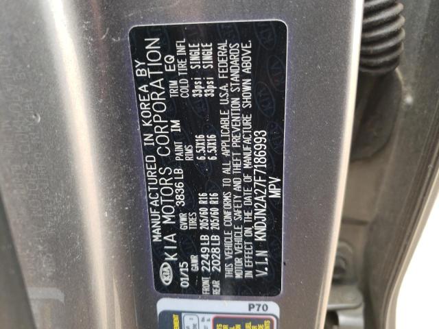 Photo 10 from auction – 2015 KIA SOUL with VIN KNDJN2A27F7186993