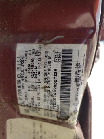 Photo 10 from auction – 1997 FORD F150 with VIN 1FTDX0764VKD27228