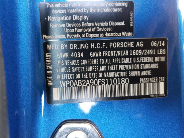 Photo 10 from auction – 2015 PORSCHE 911 CARRER with VIN WP0AB2A90FS110180