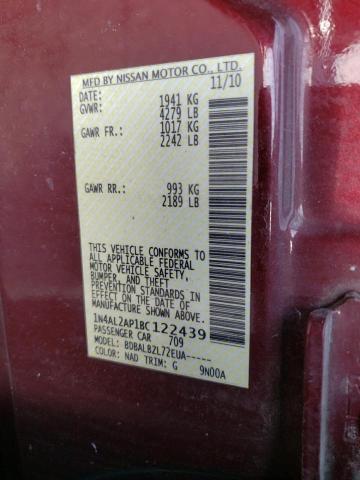 Photo 10 from auction – 2011 NISSAN ALTIMA BAS with VIN 1N4AL2AP1BC122439