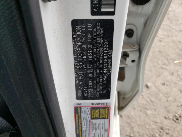 Photo 10 from auction – 2017 KIA RIO LX with VIN KNADM4A34H6112294