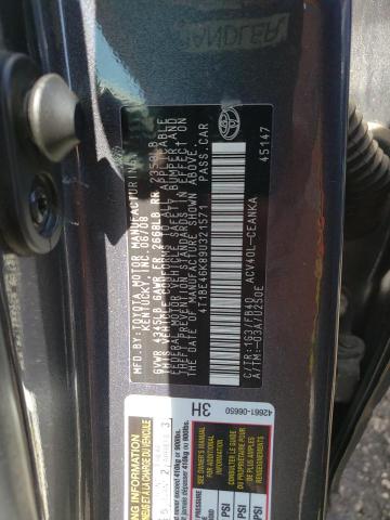 Photo 10 from auction – 2009 TOYOTA CAMRY BASE with VIN 4T1BE46K89U321571