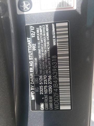 Photo 10 from auction – 2018 MERCEDES-BENZ E 300 with VIN WDDZF4JB4JA396318