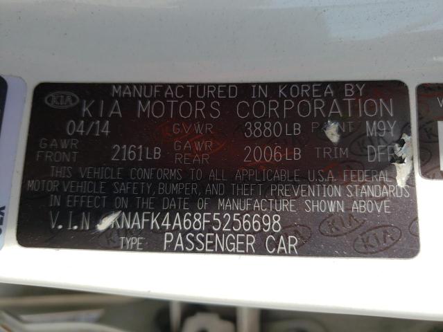 Photo 10 from auction – 2015 KIA FORTE LX with VIN KNAFK4A68F5256698