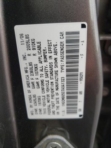 Photo 10 from auction – 2007 HONDA ACCORD EX with VIN 1HGCM66507A041323