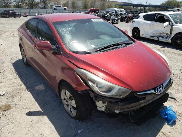 HYUNDAI ELANTRA SE 2016 with VIN 5NPDH4AE7GH679225 - Photo from auction