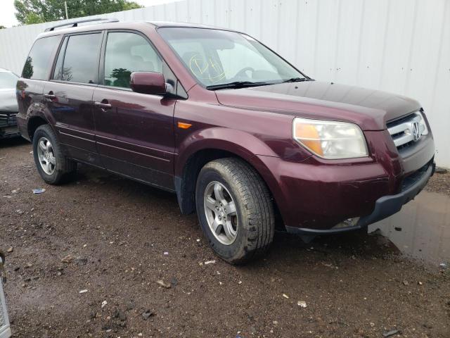 HONDA PILOT EXL 2007 with VIN 2HKYF18647H503737 - Photo from auction