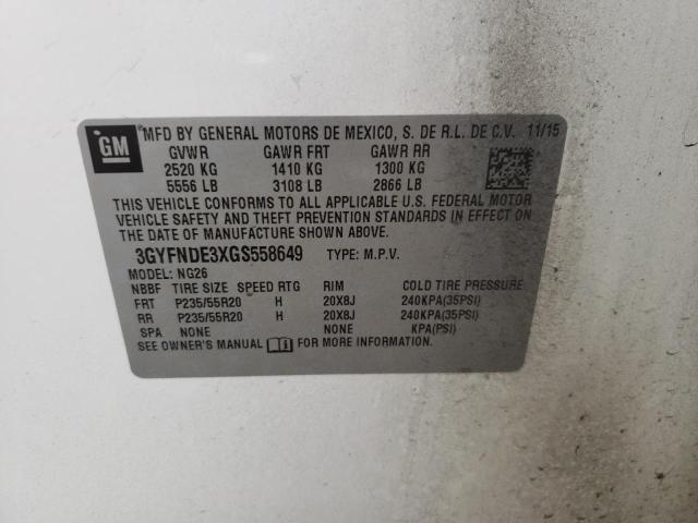 Photo 10 from auction – 2016 CADILLAC SRX PREMIU with VIN 3GYFNDE3XGS558649
