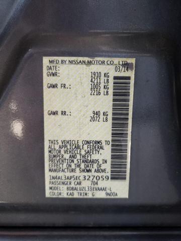 Photo 10 from auction – 2014 NISSAN ALTIMA 2.5 with VIN 1N4AL3AP5EC327059