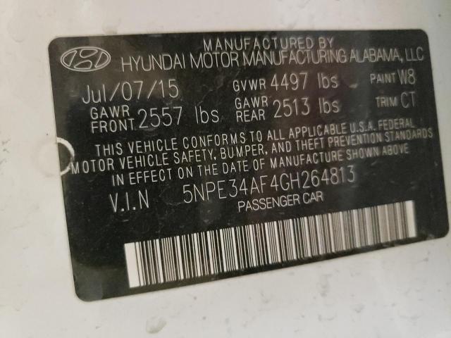 Photo 10 from auction – 2016 HYUNDAI SONATA SPO with VIN 5NPE34AF4GH264813