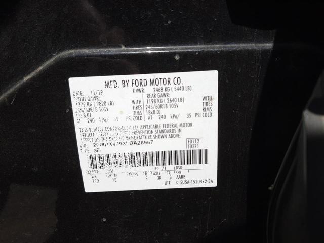 Photo 10 from auction – 2020 FORD EDGE SEL with VIN 2FMPK4J93LBA28967
