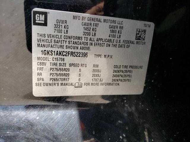 Photo 10 from auction – 2015 GMC YUKON SLE with VIN 1GKS1AKC2FR522396