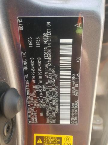 Photo 10 from auction – 2015 TOYOTA HIGHLANDER with VIN 5TDKKRFH8FS096230