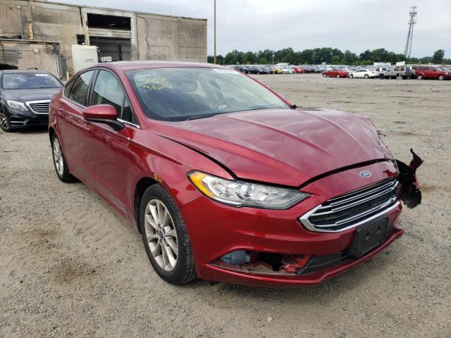 FORD FUSION SE 2017 with VIN 3FA6P0HD6HR347492 - Photo from auction